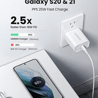 UGREEN travel charger PD USB C Mobile Charger 30W PD Fast Charger USB C Power Adapter Charging