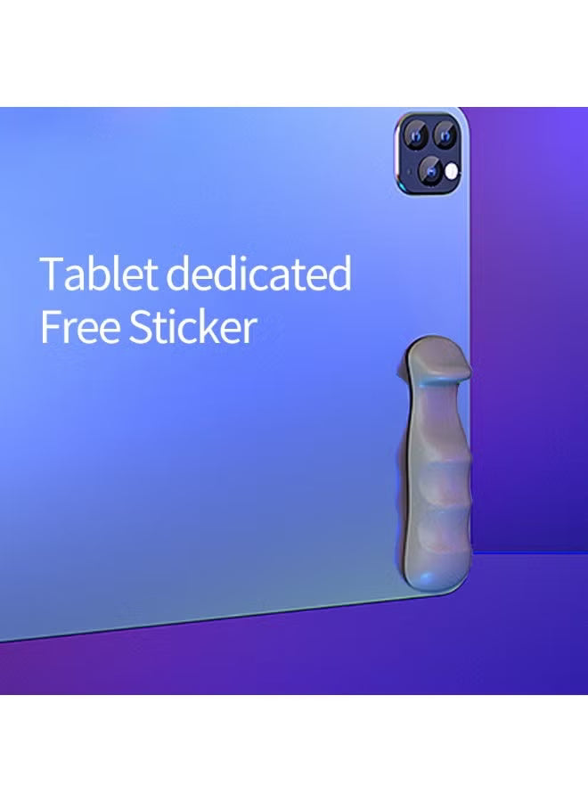 Plextone GP50 Tablet Gaming Grip, Multi-Finger Operation Silicone Handle, Non-Slip Soft Grip, Gyroscope Support, Washable Reusable Adhesive, Designed for Tablet Gamers