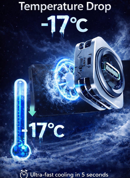 Phone Cooler RedMagic 6 Pro Magnetic Phone/Tablet Cooler – 30W Ultra-Cooling Gaming Fan with 35W Mini GaN Charger, Graphene Heatsink, Magnetic Mount & Clip – Powerful Cooling Fan for Smartphones, Tablets, iPad & Steam Deck (Perfect for PUBG Mobile