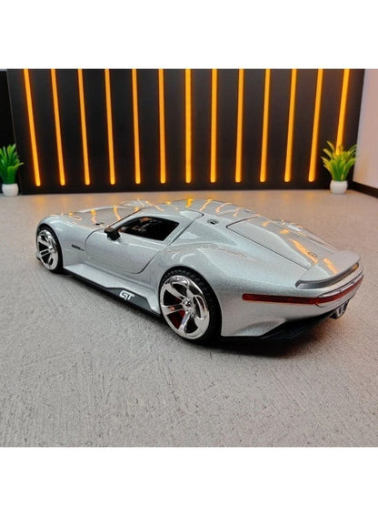 Mercedes-Benz AMG Vision GT Concept – Premium Silver Diecast Model Car with Opening Gullwing Doors, Perfect for Gifts, Office Desk Decoration, Kids’ Rooms, and Collectors