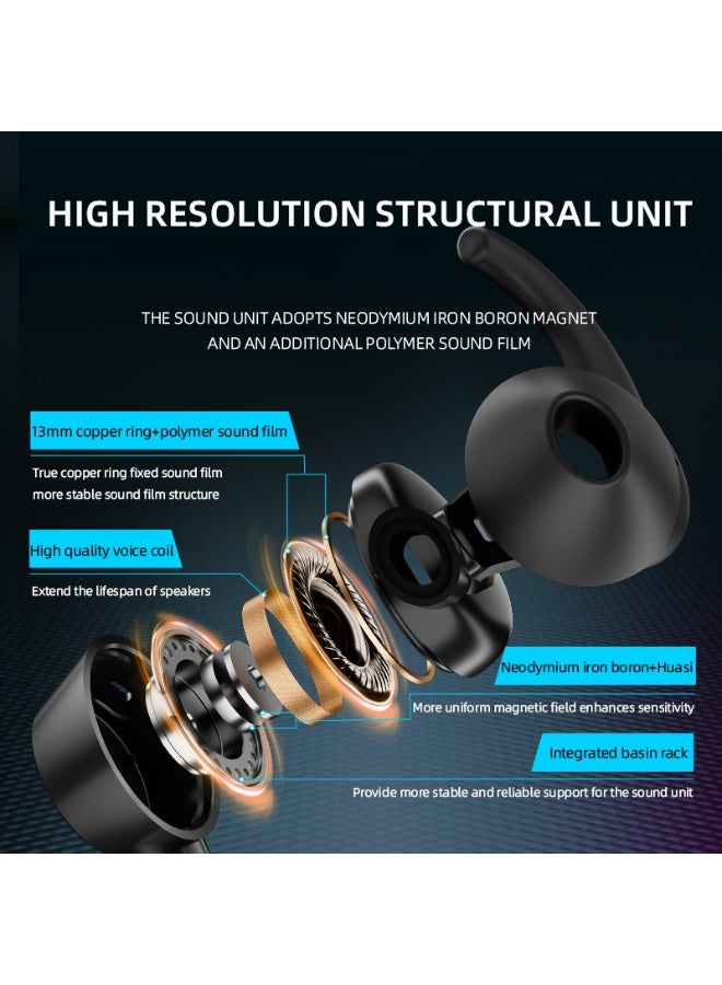 PIVA S6 Falcon Gaming Earphones 3.5mm Wired Earbuds with RGB Lighting Built-in S