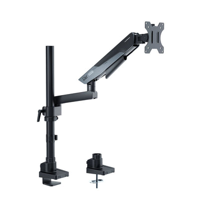 Humanex Premium Professional Gaming Monitor Arm, Single Monitor Desk Mount with Regular and Inverted Install for 17–40″ Screens, Supports up to 12 kg, Full Motion Tilt, Swivel and 360° Screen Rotation, VESA 75×75 / 100×100, Built In Cable Manageme