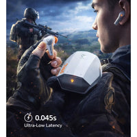 Machenike TH60 Gaming Earbuds TWS Earphones Bluetooth 5.4 – Ultra Low Latency No Delay Wireless Gaming AirPods, Dual Sound Modes (Gaming & Music), ENC Microphone, Immersive Stereo Sound, IPX5 Water Resistant, Long Battery Life with Charging Case, USB-C Fa