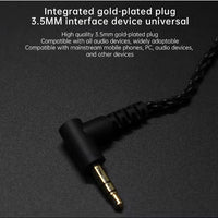 D 10-2 Hi-Fi Oxygen-Free Copper Audio Cable, 3.5mm Plug, 2-Pin Detachable Earphone Upgrade Cable for IEM Monitor Headphones, Compatible with KZ, CCA, TRN, QKZ, CVJ