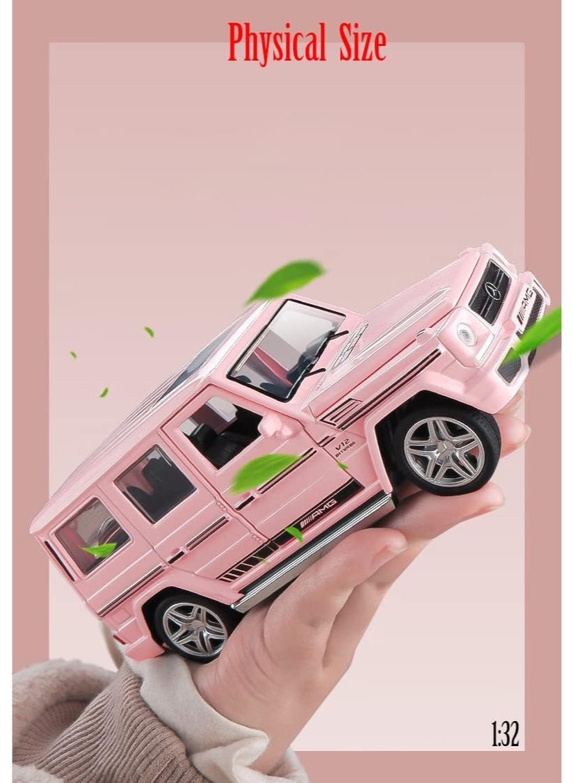 Mercedes-Benz G65 G-Class Pink Model SUV – Premium Collectible Toy Car with Opening Doors, Luxury Display Model for Office Desk, Home Decor, Kids’ Rooms, Car Collection & Gifts