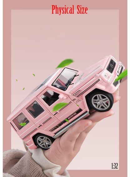 Mercedes-Benz G65 G-Class Pink Model SUV – Premium Collectible Toy Car with Opening Doors, Luxury Display Model for Office Desk, Home Decor, Kids’ Rooms, Car Collection & Gifts