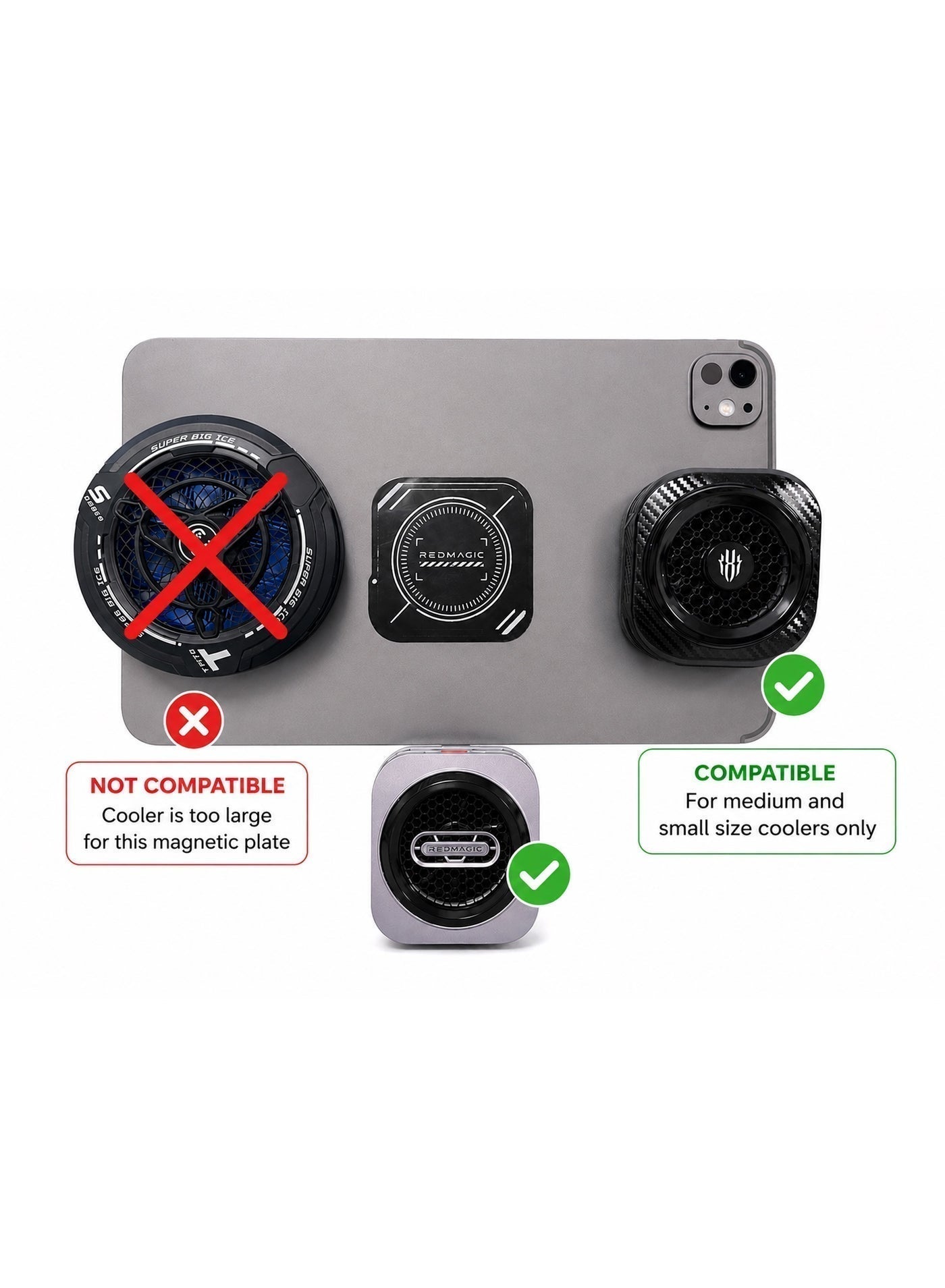 Magnetic Suction Sheet for Cell Phone Cooler by RedMagic, for Phones and Tablets