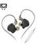 KZ ZS10 PRO X IEM original Upgraded 1DD+4BA Hybrid Driver HiFi in Ear Earphones IEM with Alloy Faceplate, Detachable Silver-Plated Recessed 2Pin Cable for Audiophile Musician DJ Stage (With Mic)