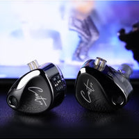 Z Castor IEM Harman Target Version With Improved Bass Version IEM In-Ear Earphones – Dual Dynamic Drivers (10mm + 8mm), Tunable Sound with 4 Adjustment Switches (16 Profiles), Noise Isolating, 3.5mm, 0.75mm 2-Pin, Gray With Mic - Bass Version