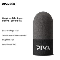 PIVA 10 Mobile Gaming Finger Sleeves – Frost Cold Silver Fiber Touchscreen Finger Cover for PUBG & FPS Games, Anti-Sweat, High Sensitivity, Smooth Control For RedMagic, iPhone, iPad, Samsung, Poco and Mobile Phones (5 Pairs / 10 PCS)