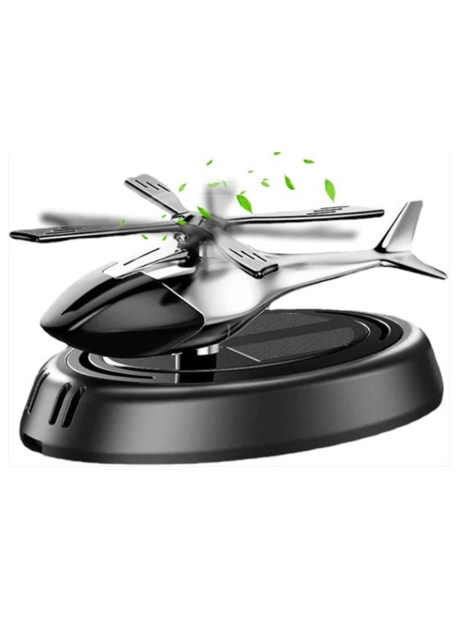 Car Air Freshener Helicopter Solar Energy Rotating Aromatherapy Aviation Al Allo