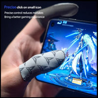 DigiFlydigi Original P1 Lite Gaming Finger Sleeves – Ultra-Thin 0.3mm FlySilver Superconductive Cloth, 40D Nylon, High Durability, Anti-Sweat & Anti-Slip, Ultra-Sensitive Touch – Compatible with iPhone, iPad, RedMagic, Samsung – PUBG, COD & FPS Gaming ( 1