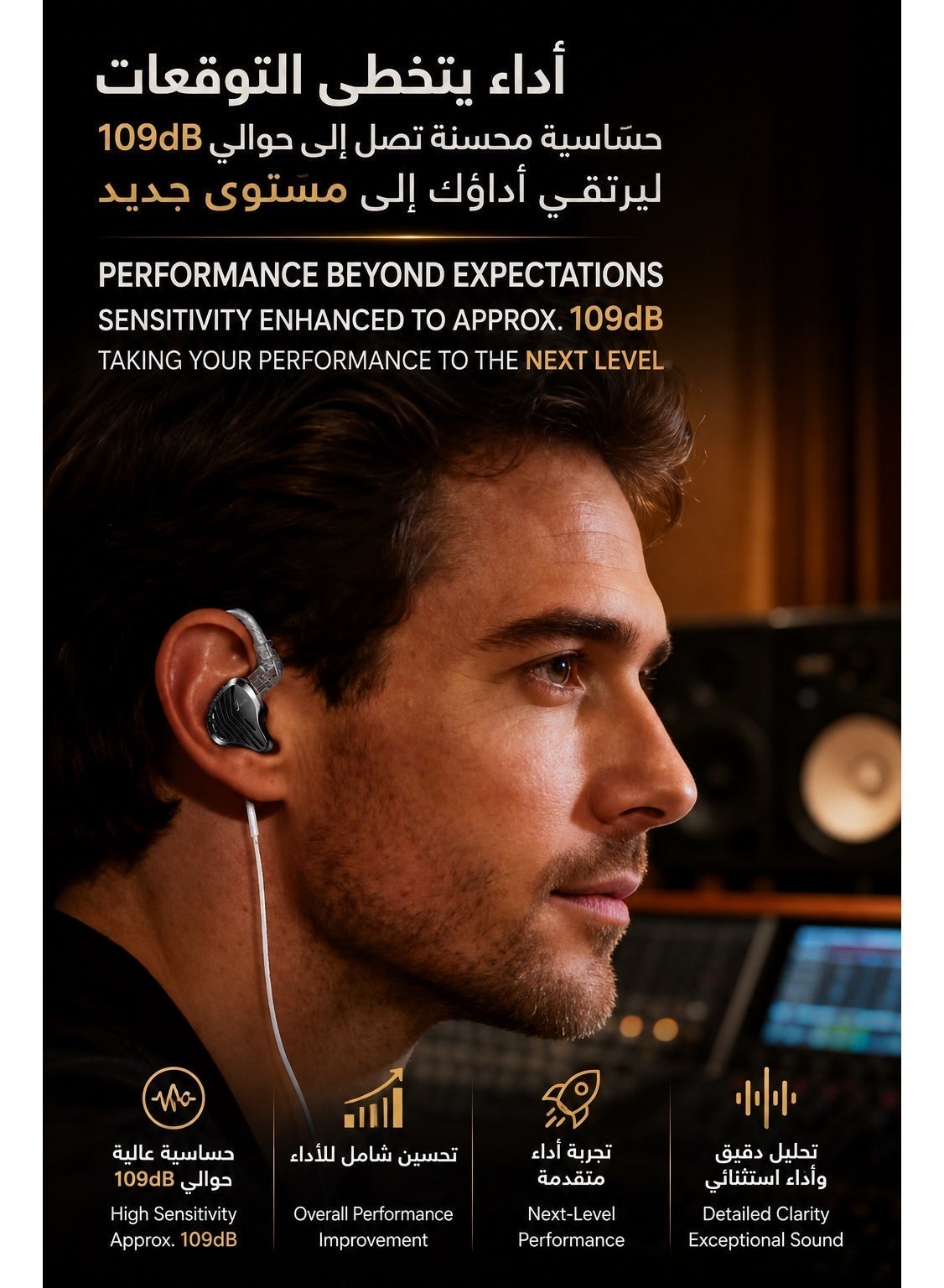 GK KUNTEN IEM Type-C Gaming Earphones with Built-in DSP Sound Card, 4 Sound Mode