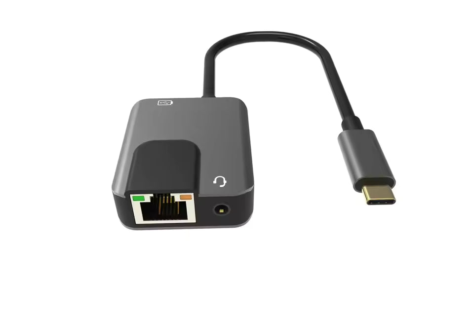 Sarafox 3in1 Type c To 3.5mm Audio with 1000mbp Rj45 network and PD3.0 Fast Charger For PUBG Gaming Razer Xiaomi Blackshark