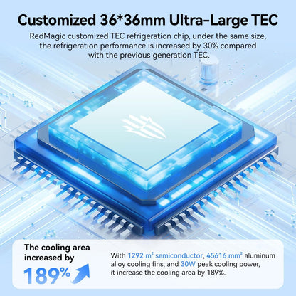 RedMagic 5 Magnetic Mobile Cooler for Gaming, 30W with CLIPS for Tablet and Mobile