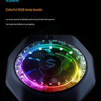 Black Shark Magnetic Phone Cooler 5 Pro - 18 Addressable RGB LEDs, Detachable Grip, APP-Controlled Thermostatic Cooling Fan for iPhone MagSafe/Android/iPad -Gaming/Streaming/Photography (LEBANON  ONLY)