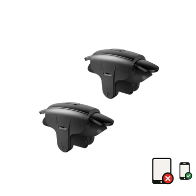 MEMO AK05 4 Finger Mobile Phone Sensitive Game Trigger for PUBG Aim Shooter L1 R1 ABS/Alloy Key Button for IOS Android Universal - MOBILE ONLY