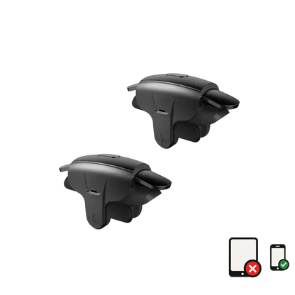MEMO AK05 4 Finger Mobile Phone Sensitive Game Trigger for PUBG Aim Shooter L1 R1 ABS/Alloy Key Button for IOS Android Universal - MOBILE ONLY