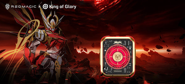 Golden RedMagic 5 Pro Magnetic Phone Cooler – Special Edition, 36W RGB Radiator Fan with Clip, Semiconductor Graphene Heatsink for Gaming, Streaming, iPhone, Android, iPad