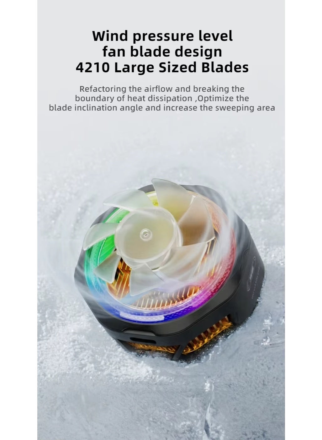 PIVA B25 20W Mobile Phone Cooling Fan for Gaming, Fast Cooling at 40°C, Magnetic