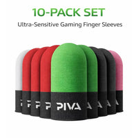 PIVA 10 Mobile Gaming Finger Sleeves – Frost Cold Silver Fiber Touchscreen Finger Cover for PUBG & FPS Games, Anti-Sweat, High Sensitivity, Smooth Control For RedMagic, iPhone, iPad, Samsung, Poco and Mobile Phones (5 Pairs / 10 PCS)