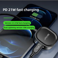 PIVA G2 iPhone AUX Lightning Converter Adapter Dongle – 3.5mm Headphone Jack with 21W Fast Charging, HD Clear Voice with Extra Bass, Zero Delay, Mic Supported, MFI-Certified – Compatible with iPhone 8, X, 11, 12, 13 & 14 Pro Max (Lightning + AUX)