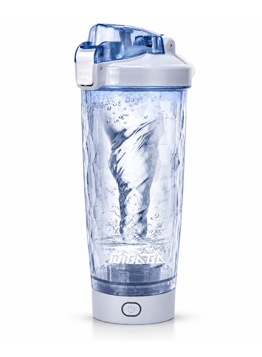 Electric Shaker Bottle 500ml, Automatic 6500RPM Protein Shaker Cup for Gym, Fitness, Sports & Workout, Magnetic Charging, One-Touch Mixing, Detachable Washable BPA-Free Tritan Cup for Protein Powder, Coffee, Milk, Pre-Workout & Shakes - Light Blue