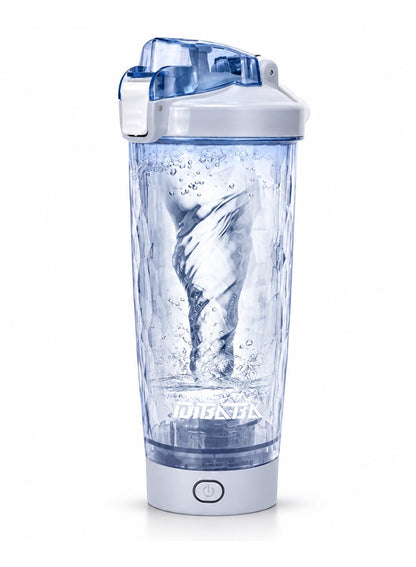 Electric Shaker Bottle 500ml, Automatic 6500RPM Protein Shaker Cup for Gym, Fitness, Sports & Workout, Magnetic Charging, One-Touch Mixing, Detachable Washable BPA-Free Tritan Cup for Protein Powder, Coffee, Milk, Pre-Workout & Shakes - Light Blue
