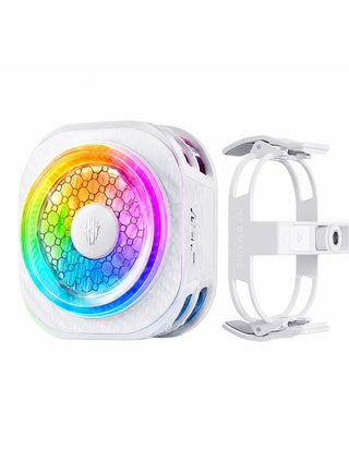 Phone Cooler RedMagic 8 Pro Magnetic Phone/Tablet Cooler – 36W Ultra-Cooling Gaming Fan with Graphene Heatsink, Magnetic Mount & Clip – Cooling Fan For iPhone, Samsung, Tablets, iPad & Steam Deck (Perfect for PUBG Mobile, COD & More), White