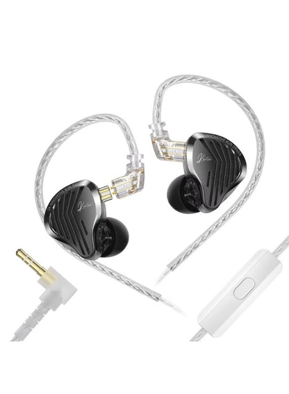 GK KUNTEN iem 3.5mm Gaming Earphones with Microphone, 10mm Super-Linear Dynamic 