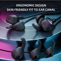 PIVA S6 Falcon Gaming Earphones 3.5mm Wired Earbuds with RGB Lighting Built-in S
