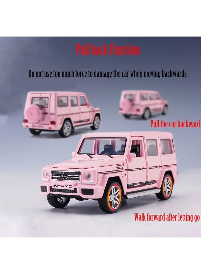 Mercedes-Benz G65 G-Class Pink Model SUV – Premium Collectible Toy Car with Opening Doors, Luxury Display Model for Office Desk, Home Decor, Kids’ Rooms, Car Collection & Gifts