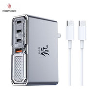 RedMagic 140W Quad-Port Multi Charger GaN 6 Pro Fast Charger, Compact Design, Foldable Pins, NeoCharger 3.0, For RedMagic Astra, Nova, iPad, Tablets, iPhone, MacBook, Laptops - Includes Cable (US Version)