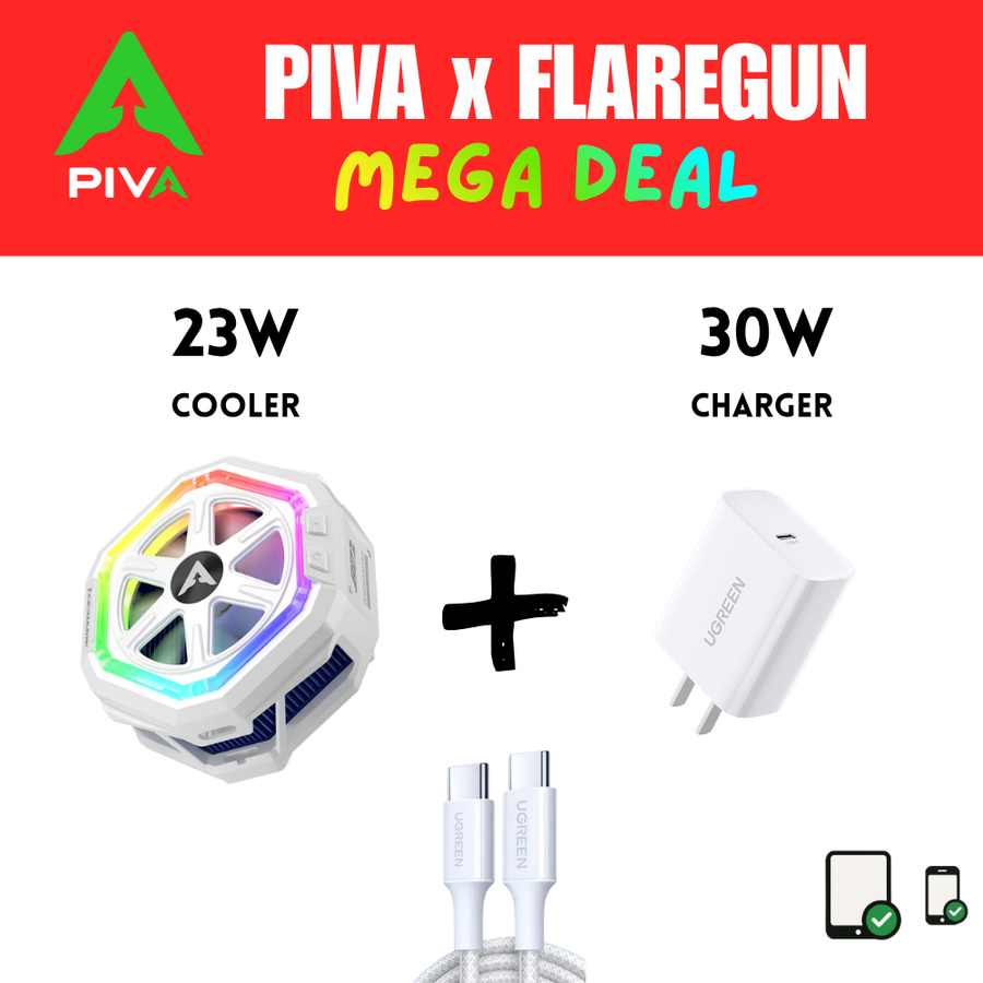 عرض PIVA B21 X FLAREGUN + شاحن UGREEN بقوة 35 واط