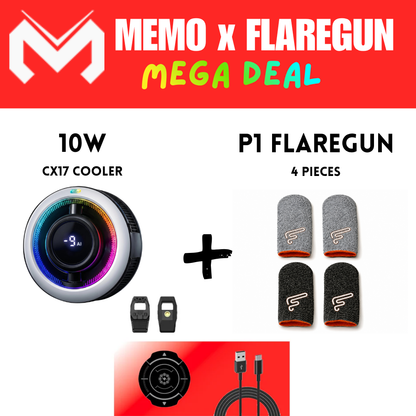 MEMO X FLAREGUN CX17 + 4x P1 FLAREGUN FINGER SLEEVES