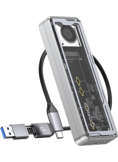 Orico ORICO 40Gbps USB4 M.2 NVMe SSD Enclosure, Active Cooling Fan, Tool-Free Al