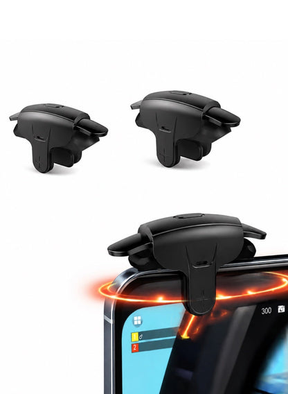 MEMO AK05 4 Finger Mobile Phone Sensitive Game Trigger for PUBG Aim Shooter L1 R1 ABS/Alloy Key Button for IOS Android Universal - MOBILE ONLY