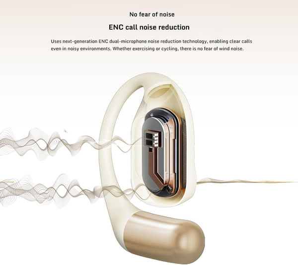 Nubia LiveFlip Wireless Earbuds, 15mm Ultra-Large Driver, 40-Hour Battery Life, IPX4 Water Resistant, Bluetooth 5.4, ENC Noise Cancelling For Perfect for Music & Gaming