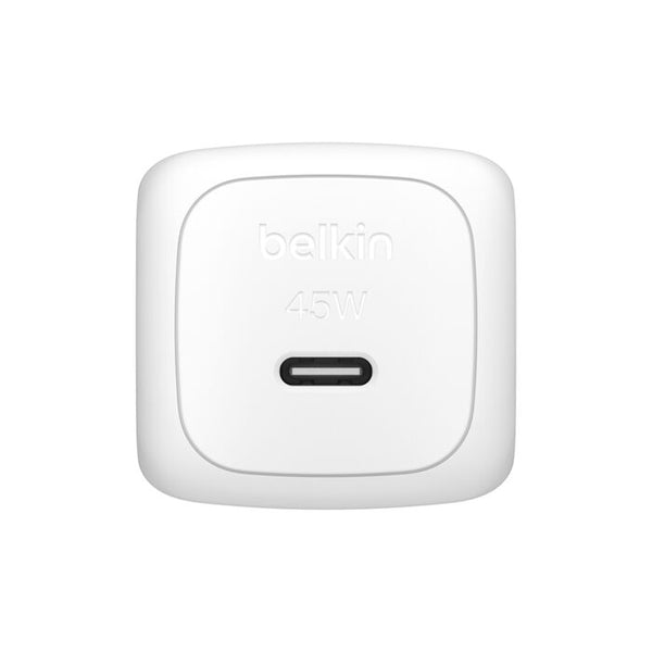 Belkin 45W USB-C Wall Charger - White- BoostCharge New Wall Charger Optimized for iPhone