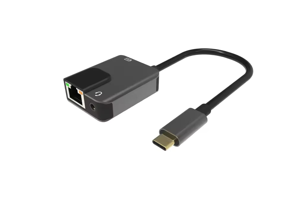 Sarafox 3in1 Type c To 3.5mm Audio with 1000mbp Rj45 network and PD3.0 Fast Charger For PUBG Gaming Razer Xiaomi Blackshark