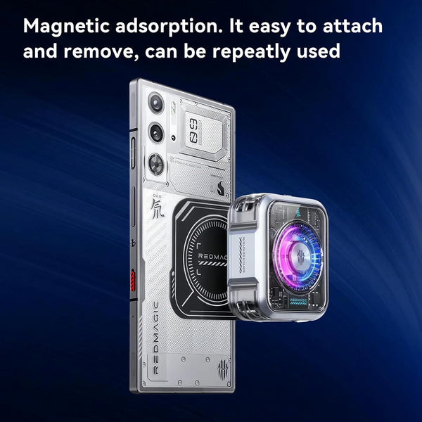 RedMagic Magnetic Suction Sheet for Cell Phone Cooler 5/6Pro, 1 pcs 2.7 inch Thermally Conductive Steel Plate with Strong Adhesive, Compatible for Most Cooling Devices or Magnetic Attachments