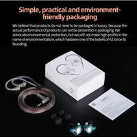 KZ EDX Pro X IEM in Ear Earphone, Single Dynamic Driver HiFi in-Ear Monitor with Ergonomic Shape, Wired Gaming Earbud, Detachable Cable for Audiophile (With Mic)