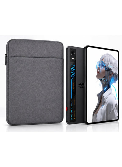 Protective Sleeve Case for RedMagic Astra 2 and 1 Gaming Tablet 9.06″, Velvet-Lined Zip Pouch + Scratch-Resistant + Shockproof, Slim Padded Cover, One Size – Dark Grey