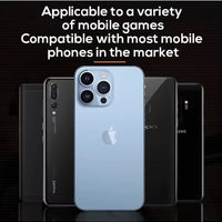 MEMO AK06 Automatic Laser Gaming Mobile Triggers, Super Fast Shooting, 25mAh long-lasting battery,High-Frequency Burst Mode, Alloy Buttons, iPhone/Android Compatible, PUBG Battlefield Accessory