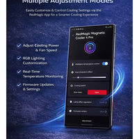 Phone Cooler RedMagic 4 Pro Magnetic Phone/Tablet Cooler –27W Ultra-Cooling Gaming Fan with Graphene Heatsink, Magnetic Mount – Cooling Fan For RedMagic Astra, Smartphones, Tablets, iPad & Steam Deck (Perfect for PUBG Mobile, COD & More)
