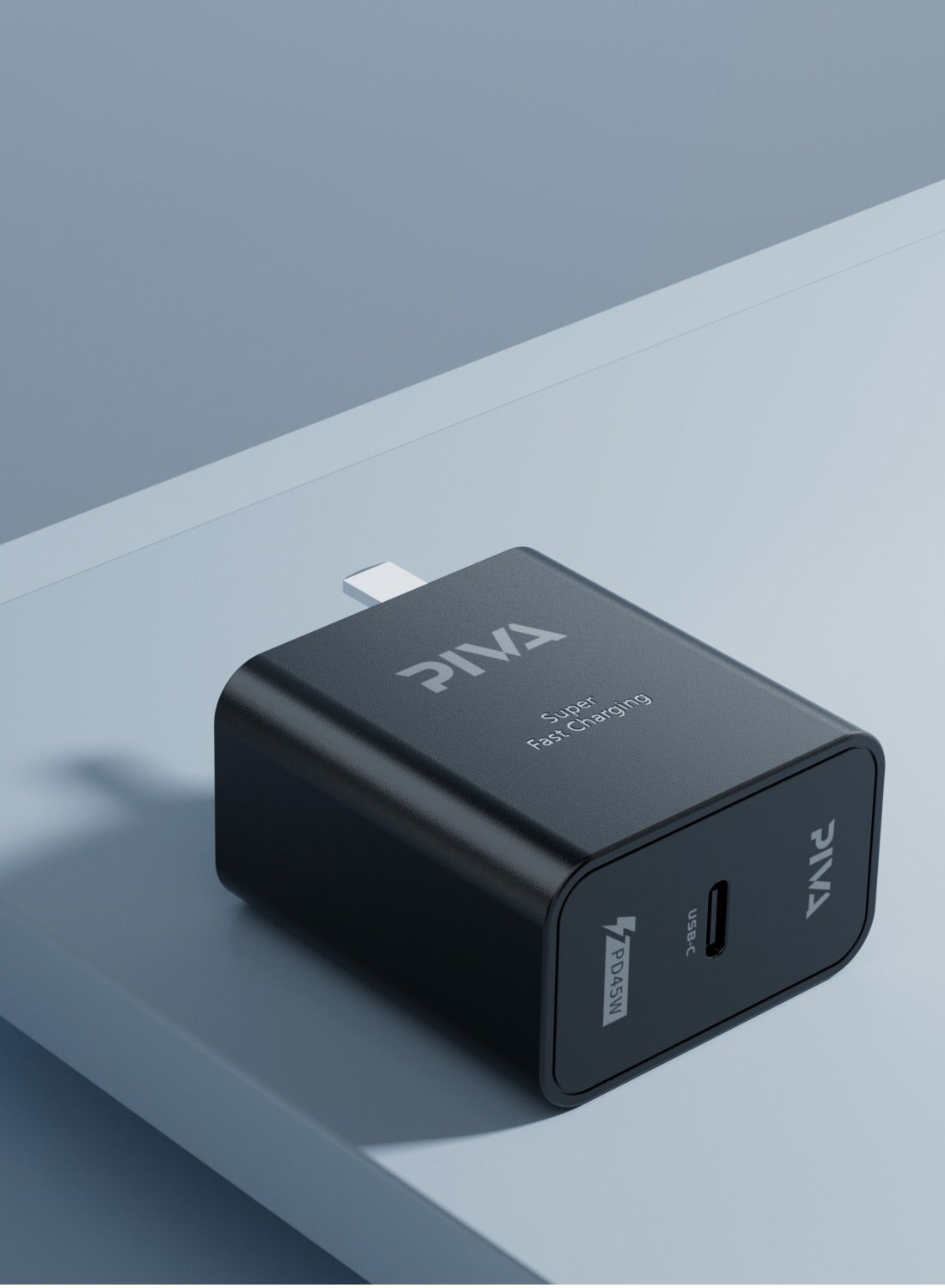 PIVA CG445 45W GaN fast charger, black