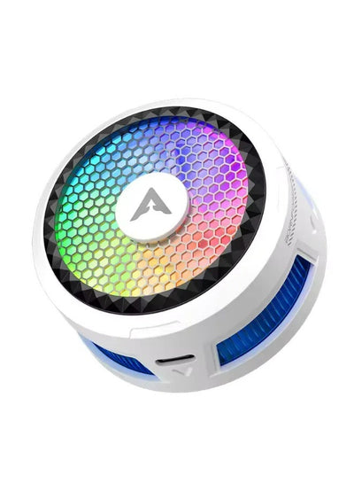 PIVA X30 27W Super Power Magnetic Phone Cooler, Fast Semiconductor Cooling Fan Radiator with RGB Light, Portable Phone Cooling Case Compatible with MagSafe iPhone 15 14 13 Pro Max, Android & PUBG Gaming + 1× P2 Flaregun Sleeves