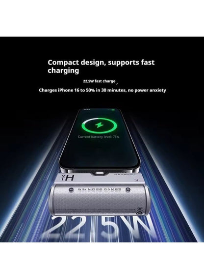 RedMagic 22.5W Mini Power Bank for Coolers & Mobile Phones, Fast Charging, 5000m