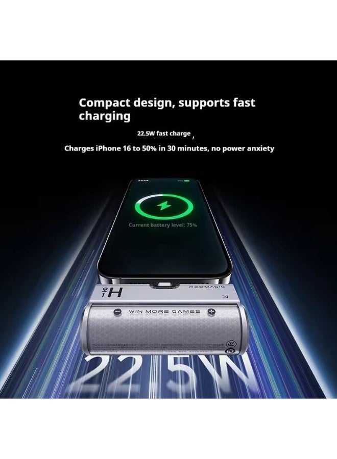 RedMagic 22.5W Mini Power Bank for Coolers & Mobile Phones, Fast Charging, 5000m