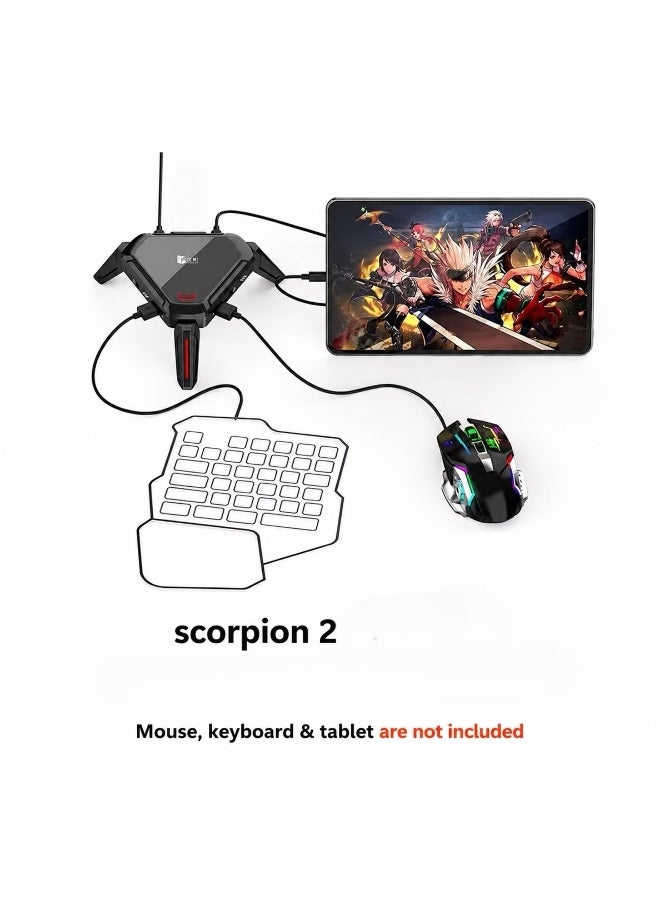 Gamwing Scorpion 2 Keyboard & Mouse Converter for Mobile Gaming – Low Latency Si